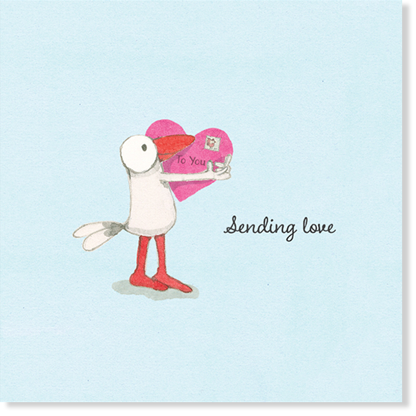 Affirmations - Twigseeds Thinking of You Card - Sending love - K278