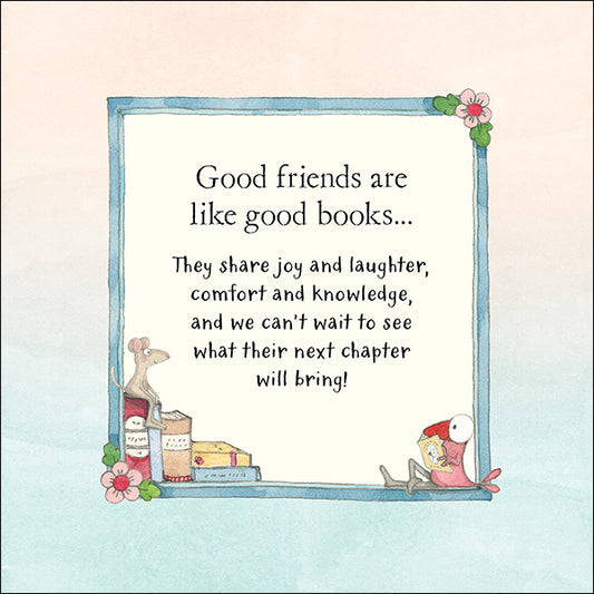 Affirmations - Twigseeds Friendship Card - Good books - K293
