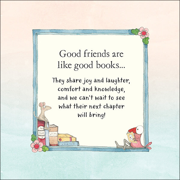 Affirmations - Twigseeds Friendship Card - Good books - K293