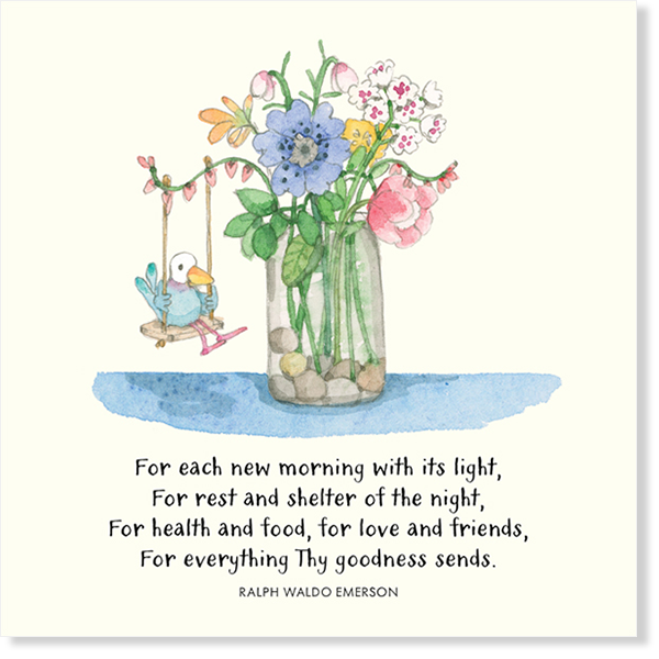 Affirmations - Twigseeds Inspirational Card - For each new morning - K304