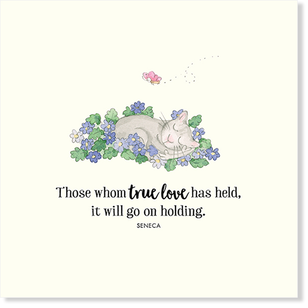 Affirmations - Twigseeds Sympathy Card - Those whom true love has held - K311