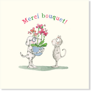 Affirmations - Twigseeds Thank You Card - Merci Bouquet - K323