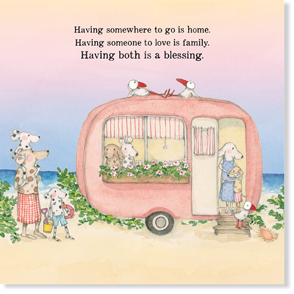 Affirmations - Twigseeds Inspirational Card - Having Somewhere to Go Home - K327