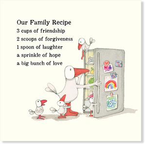 Affirmations - Twigseeds Family Card - Our family recipe - K330
