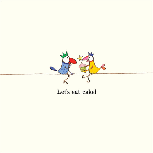 Affirmations - Twigseeds Birthday Card - Let's Eat Cake - K336