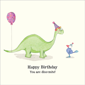 Affirmations - Twigseeds Birthday Card - You Are Dino-mite! - K340