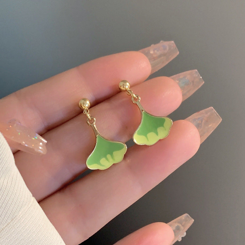 Luninana Clip-on Earrings -  Ginkgo Leaf Earrings YBY081