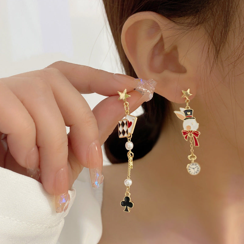 Luninana Earrings - Poker Bunny Earrings YBY050