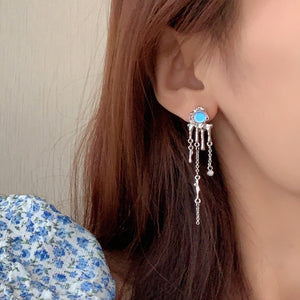 Luninana Earrings - Water Drops with Gem Earrings YBY082