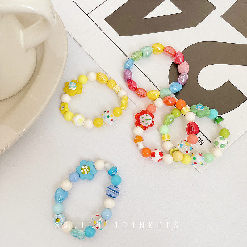 Luninana Bracelet - Vibrant Floral Yellow Bracelet BLB004