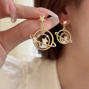 Luninana Earrings - Galaxy Kitten Earrings YBY063