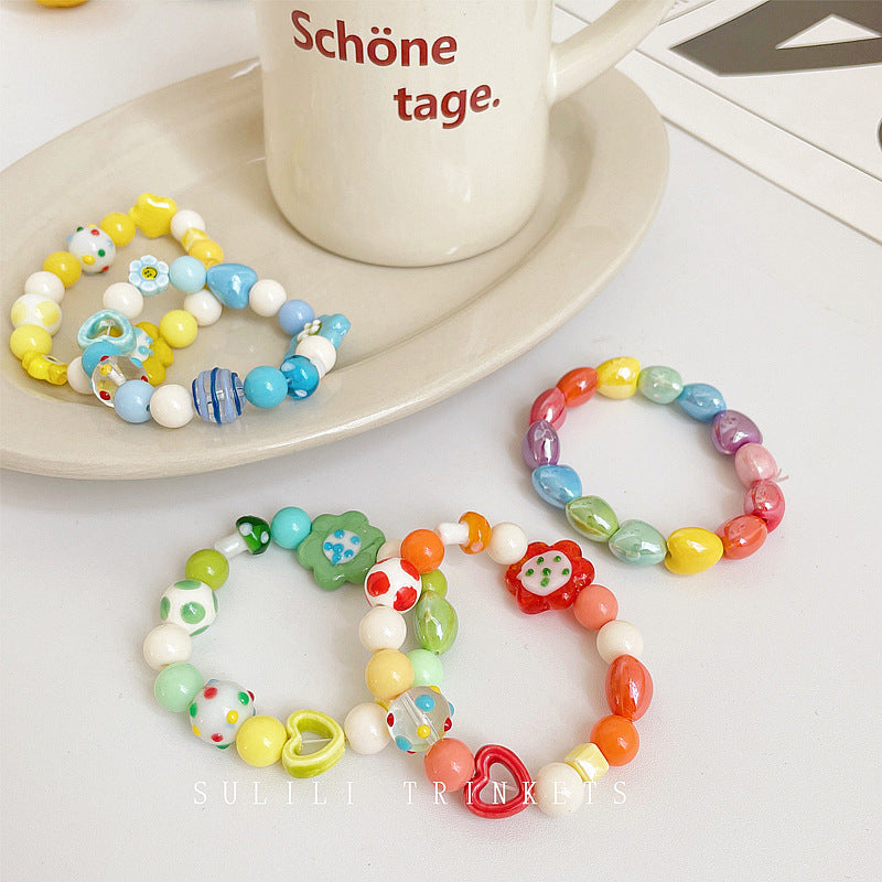 Luninana Bracelet - Rainbow Hearts Bracelet BLB001