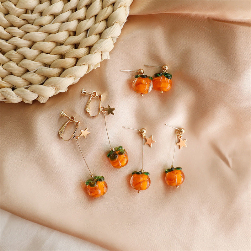 Luninana Clip-on Earrings - Persimmon Ruyi YX003
