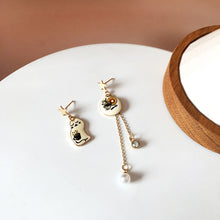 Load image into Gallery viewer, Luninana Earrings -  Lazy Coffee Cat Earrings YBY018
