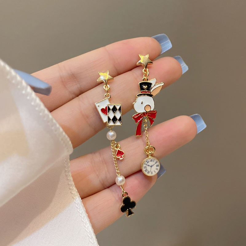 Luninana Earrings - Poker Bunny Earrings YBY050