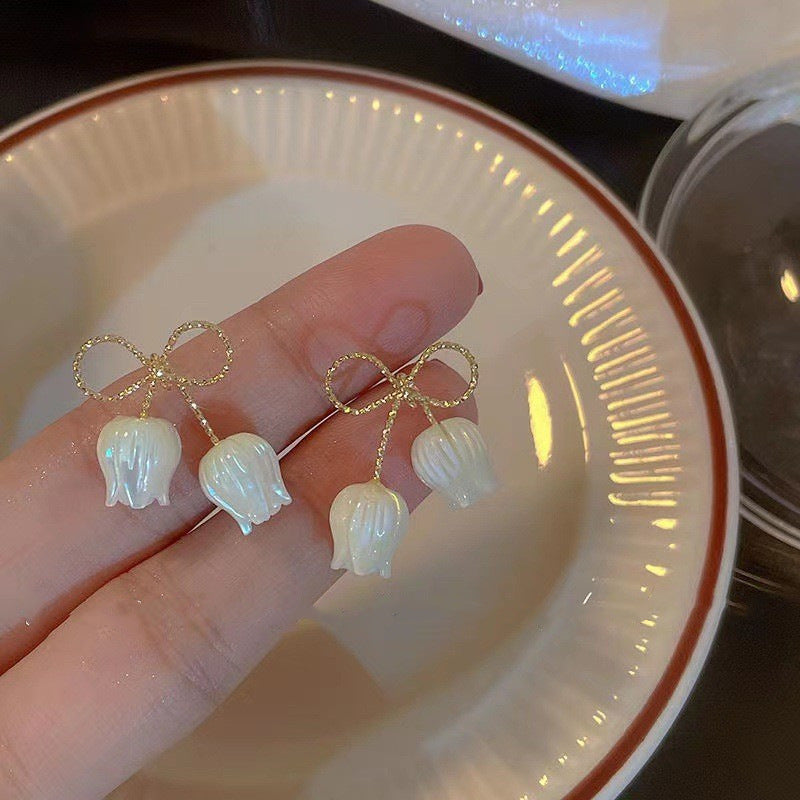Luninana Earrings - Pearl Tulip Earrings YX008