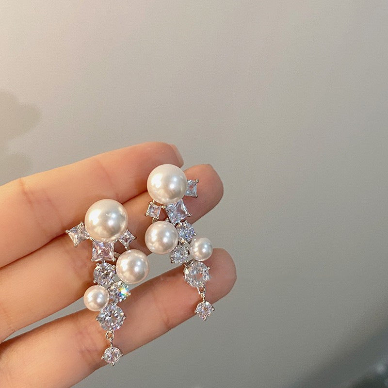 Luninana Earrings - French Styles Stering Stars Earrings YX016