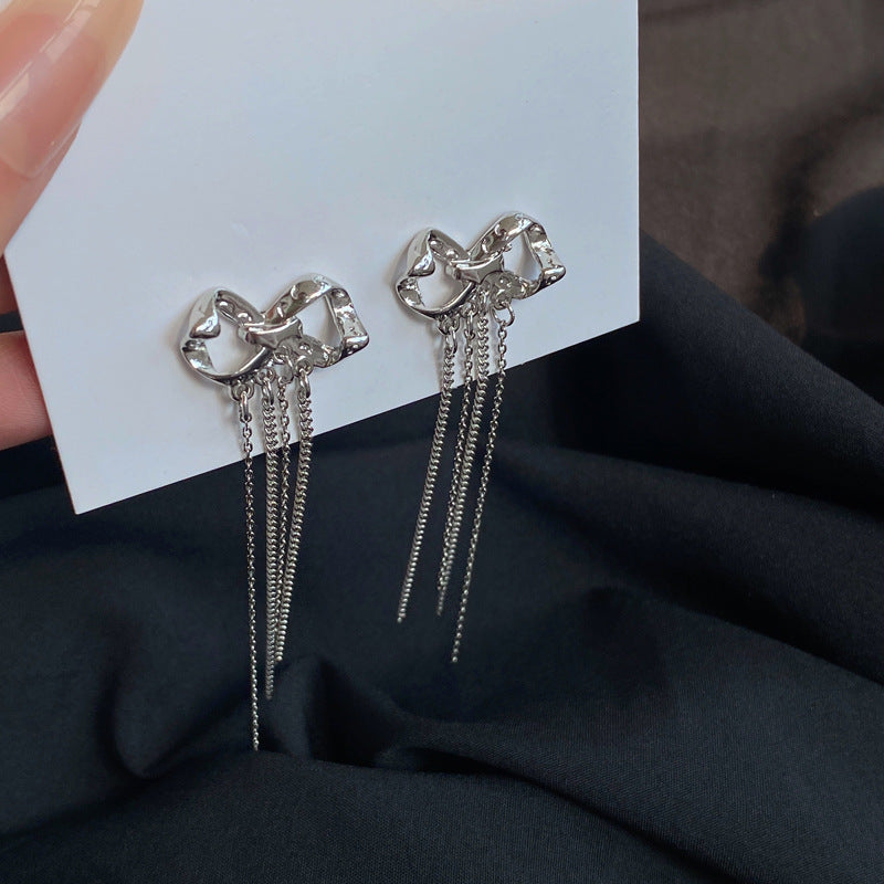 Luninana Earrings -  Hanging Ribbon Earrings YBY023