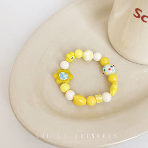 Luninana Bracelet - Vibrant Floral Yellow Bracelet BLB004