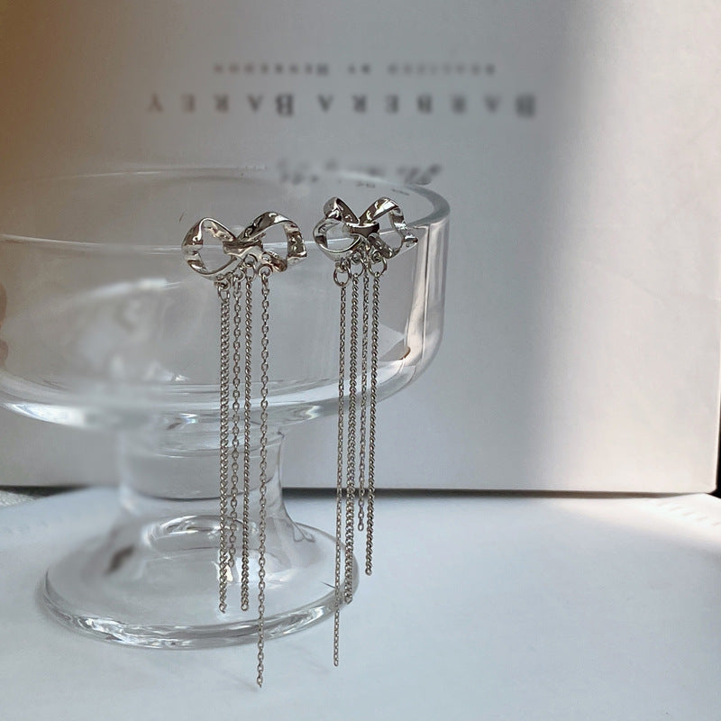 Luninana Earrings -  Hanging Ribbon Earrings YBY023