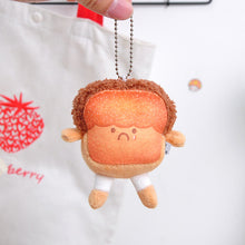 Load image into Gallery viewer, Meow Style - Toastie Keychain Sesame
