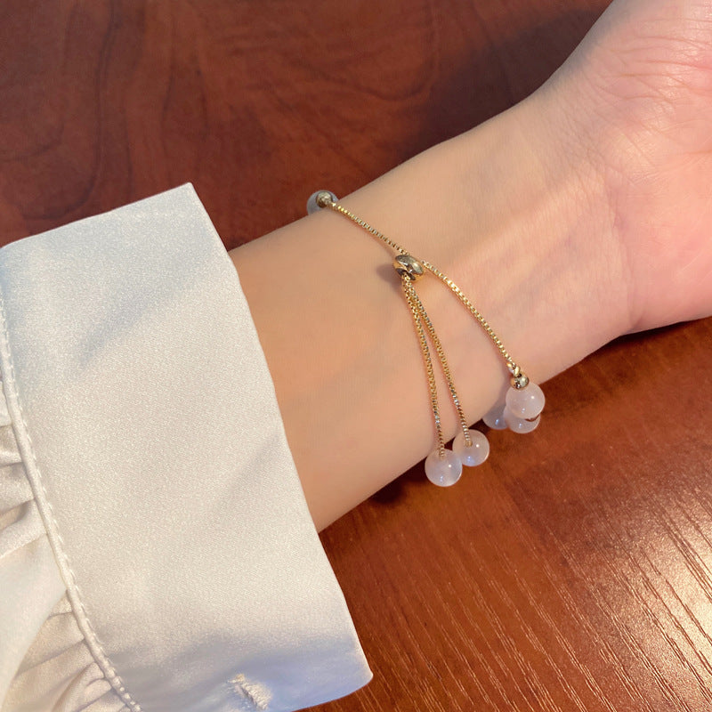 Luninana Bracelet - Cat Eye Stone Ribbon Bracelet YBY022