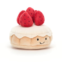 Load image into Gallery viewer, Jellycat Pretty Patisserie Tarte Aux Fraises 9cm
