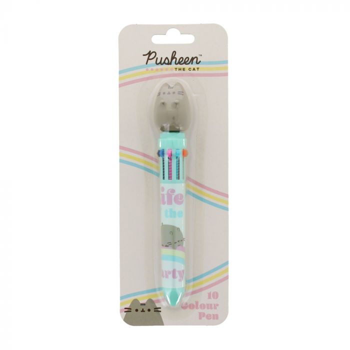 Pusheen Self Care Club: 10 Colour Pen W/ 3d Topper
