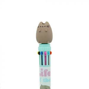 Pusheen Self Care Club: 10 Colour Pen W/ 3d Topper