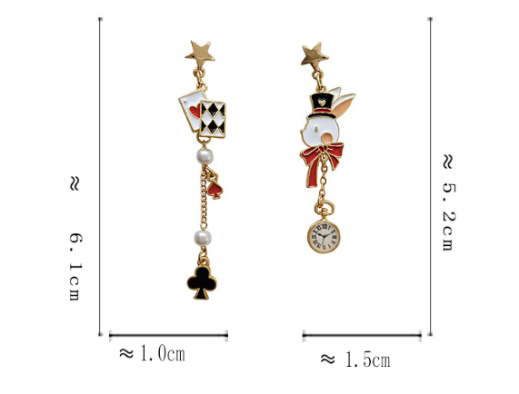 Luninana Earrings - Poker Bunny Earrings YBY050
