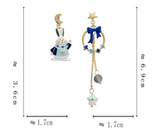 Load image into Gallery viewer, Luninana Earrings - Bunny Jack of Hearts Earrings YBY051
