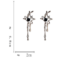 Load image into Gallery viewer, Luninana Earrings - Butterfly Shaped Black Pearl Earrings YBY080
