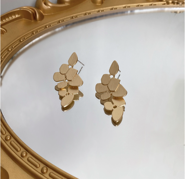 Luninana Earrings - Golden Leaves Earrings YBY094