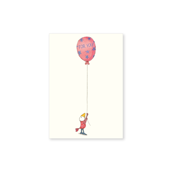 Affirmations - Twigseeds Mini Gift Card - Bird with Balloon - T343