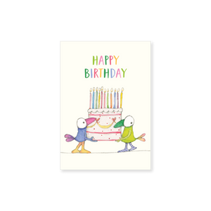 Affirmations - Twigseeds Mini Birthday Card - Cake - T345