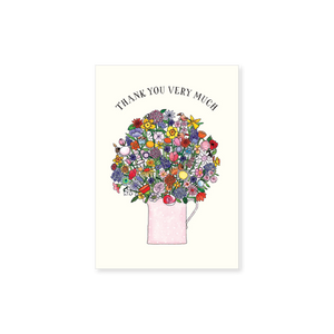 Affirmations - Twigseeds Mini Thank You Card - Bunch of flowers - T348