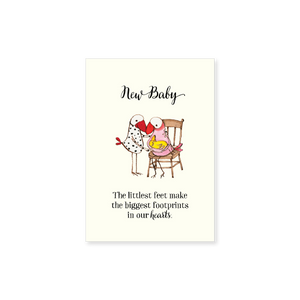 Affirmations - Twigseeds Mini Baby Card - Littlest feet - T354