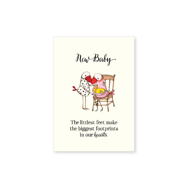 Affirmations - Twigseeds Mini Baby Card - Littlest feet - T354