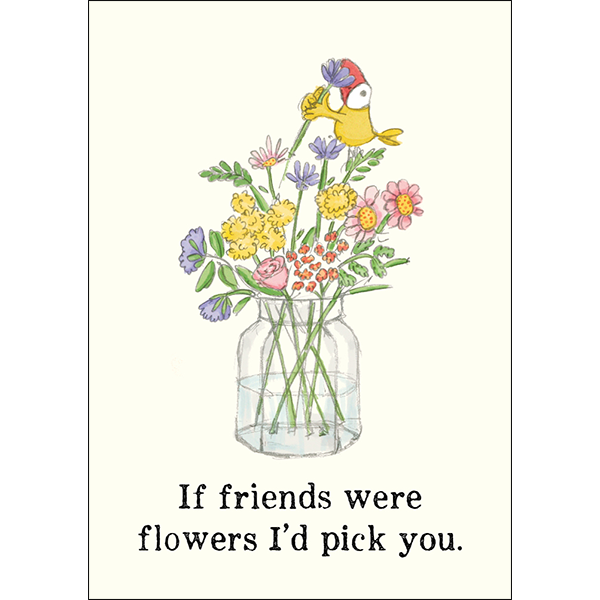 Affirmations - Twigseeds Mini Friendship Card - If Friends Were A Flower - T359