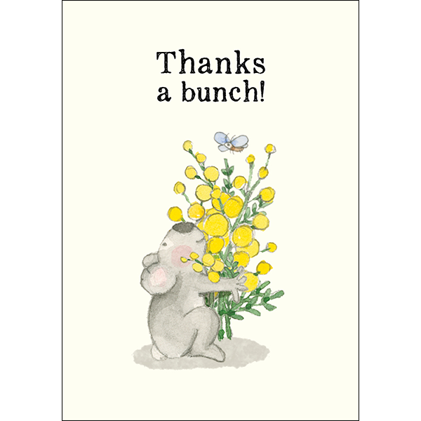 Affirmations - Twigseeds Thank You Mini Card - Thanks A Bunch - T366
