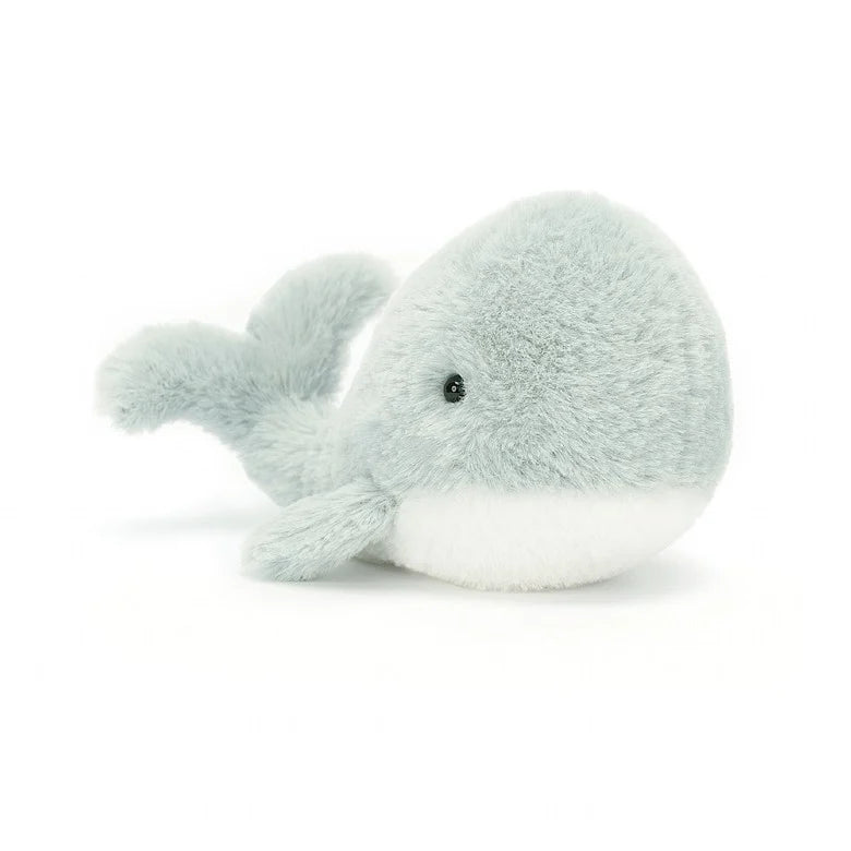 Jellycat Wavelly Whale Grey 15cm