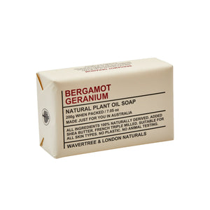 Wavertree & London Soap Bergamot and Geranium 200g