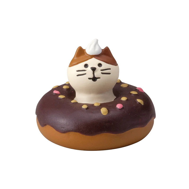 Decole Concombre Figurine - Bread & Coffee Shop - Cat Donut