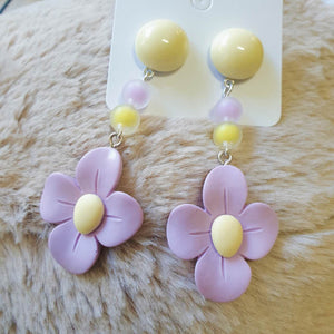 Luninana Earrings - Purple Flower Earrings XJ007