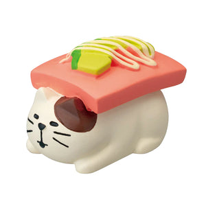 Decole Concombre Figurine - Sushi Restaurant - Avocado Sushi Cat