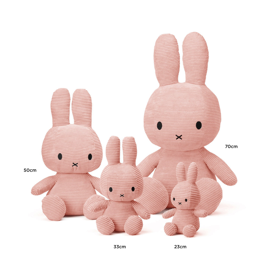 Miffy & Friends Miffy (ECO) Corduroy Pink 33cm