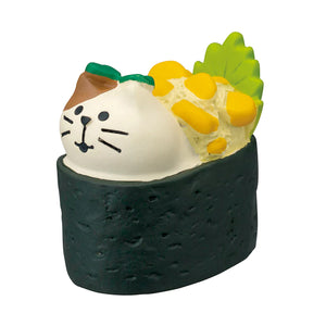 Decole Concombre Figurine - Sushi Restaurant - Corn Battleship Sushi Cat