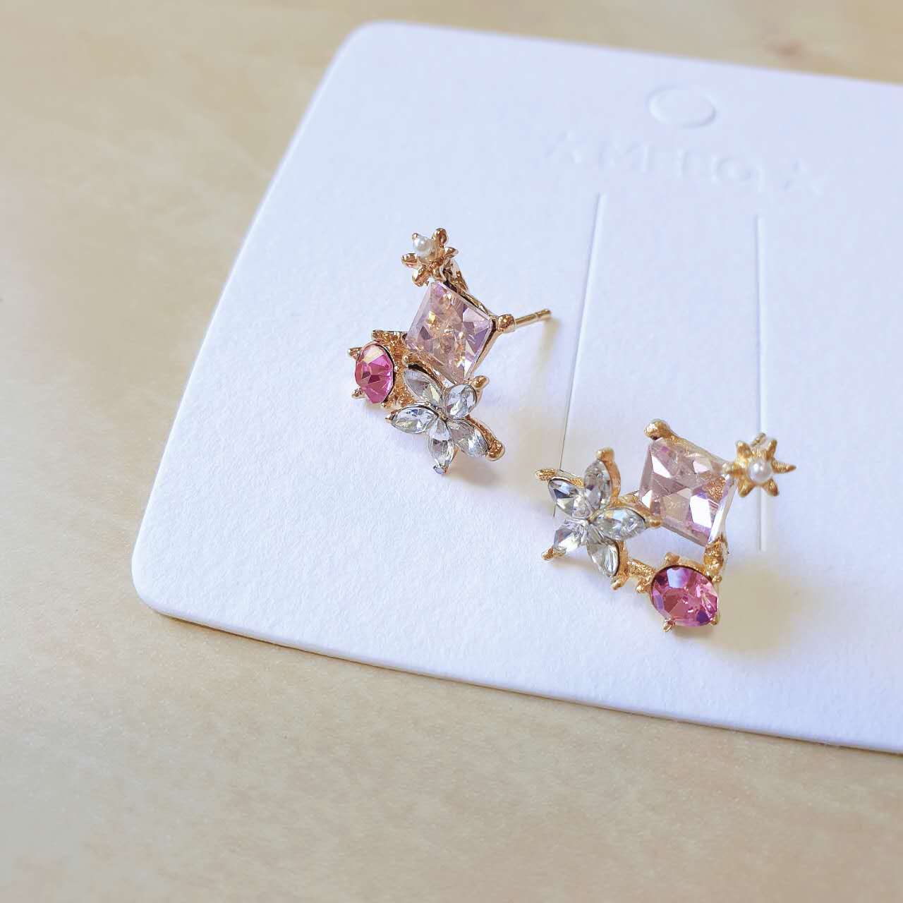 Luninana Earrings - Pink Flower Earrings YX006