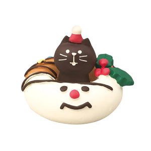 Decole Concombre Figurine - Christmas Party - Cat Donut Snowman