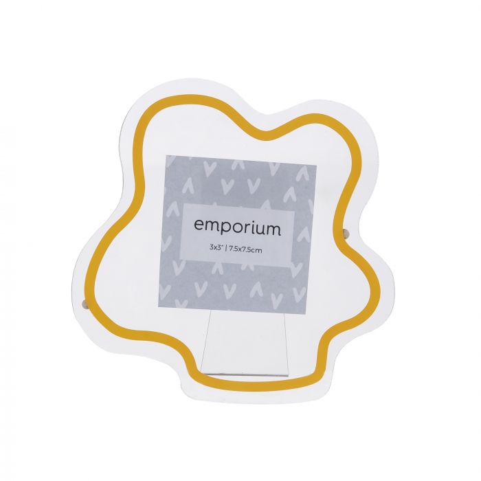 Emporium Florie Frame Mustard/Clear 16x1.5x16cm